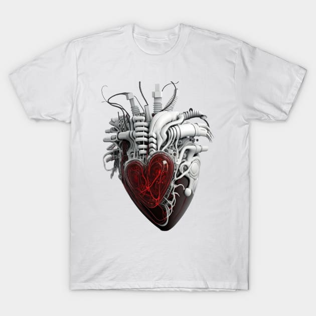 Cyborg Heart 2 T-Shirt by apsi